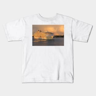 Allure of the Seas departs Port Everglades Kids T-Shirt